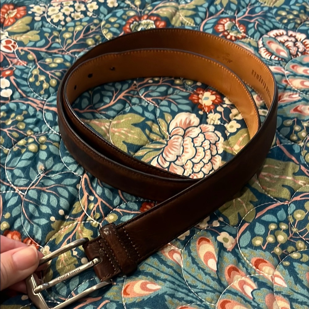 Martin Dingman Men's Brown Leather Belt